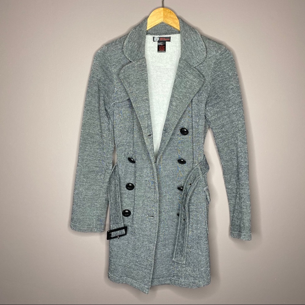 J.J. Basics Gray Peacoat